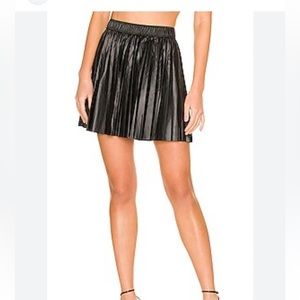 Sanctuary leather like pleated skirt, NWOT